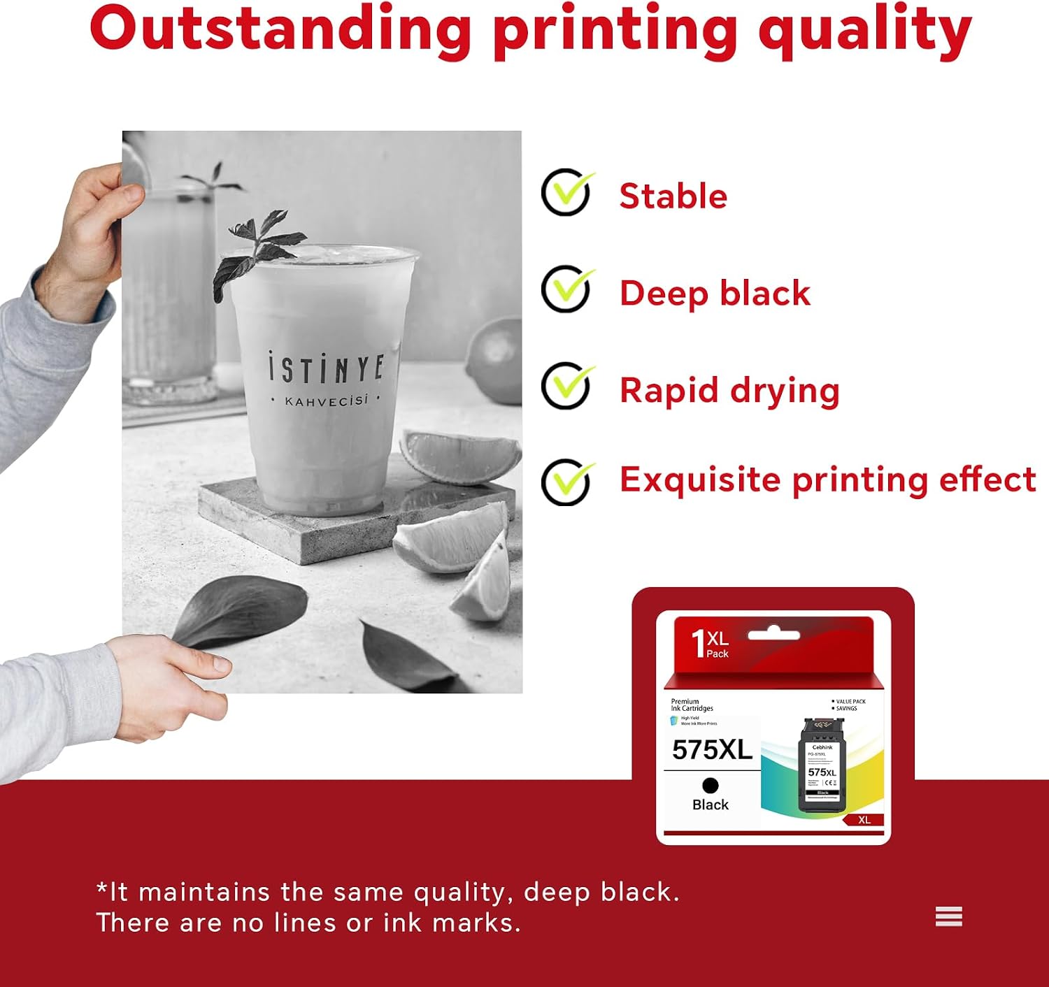 Thumbnail 4 de PG-575XL Black Ink Cartridge 450‑page