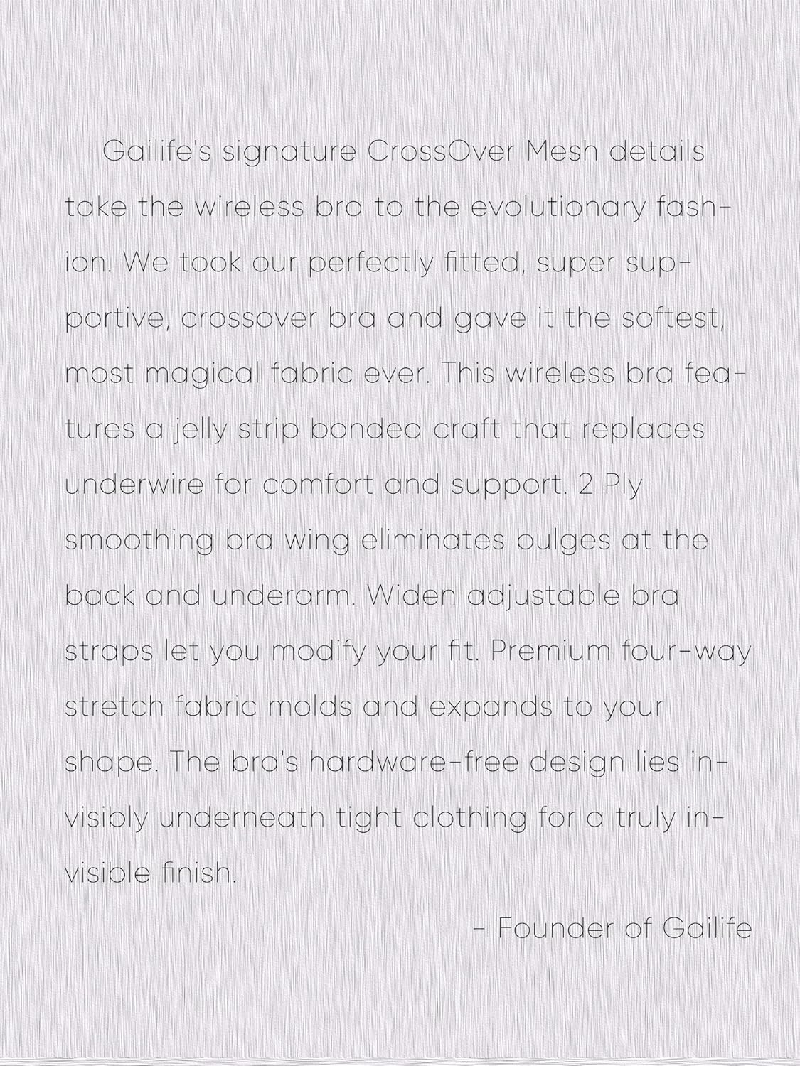 Thumbnail 6 de Gailife Crossover Bras for Women No Underwire Wireless Bralettes
