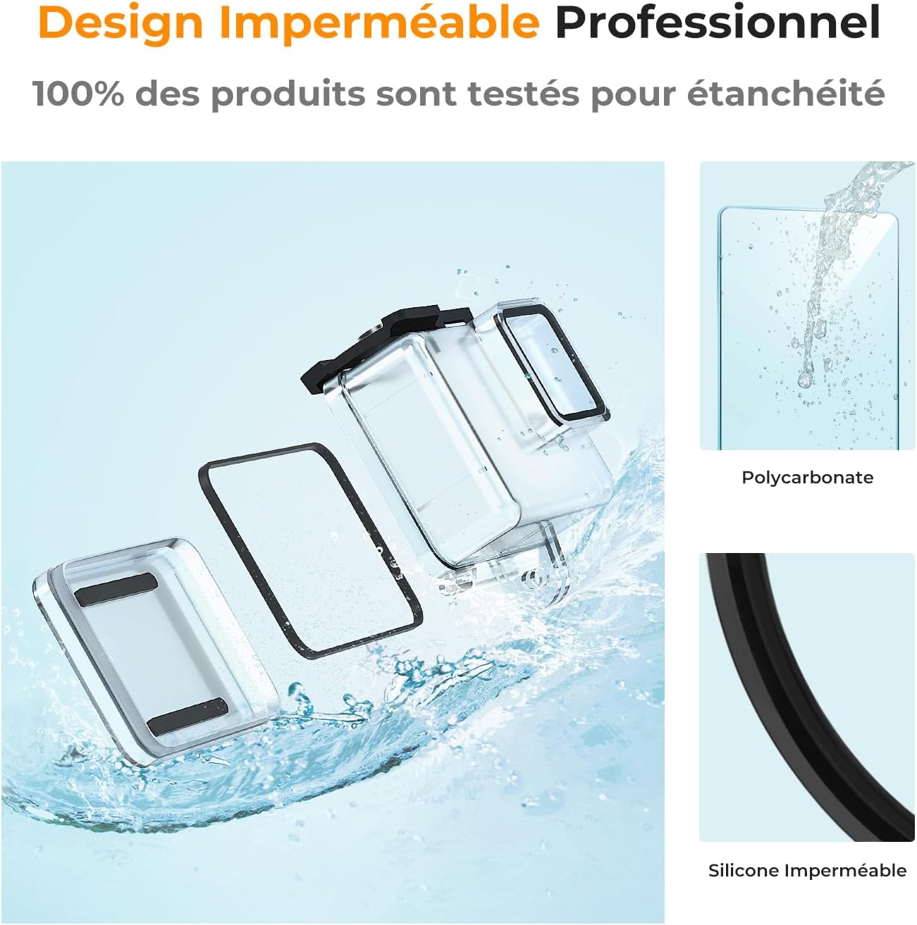 Thumbnail 2 de K&F CONCEPT Boîtier étanche 60 m