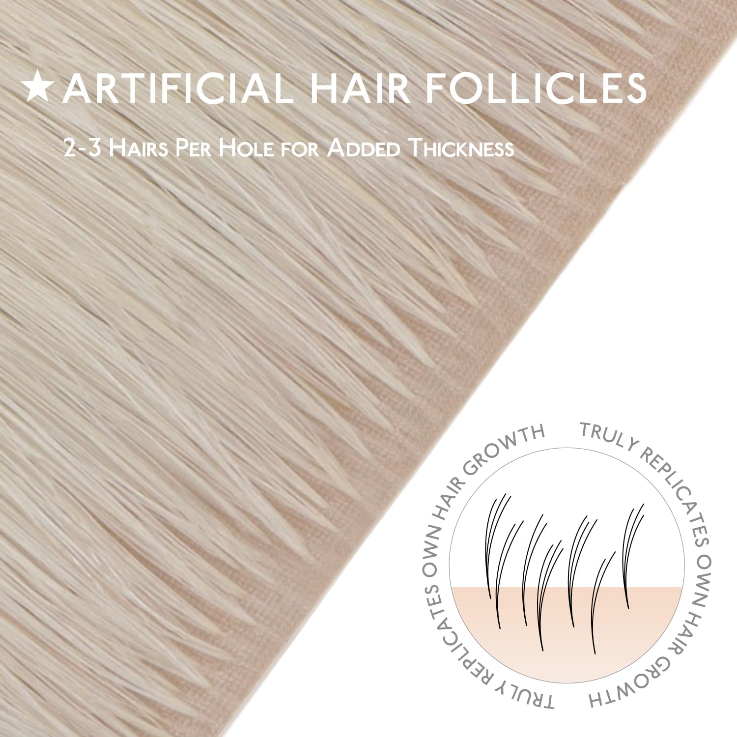 Thumbnail 6 de WENNALIFE Invisi Edge Tape-in Hair Extensions — 20 Inch, Platinum Blonde, 10 Pieces