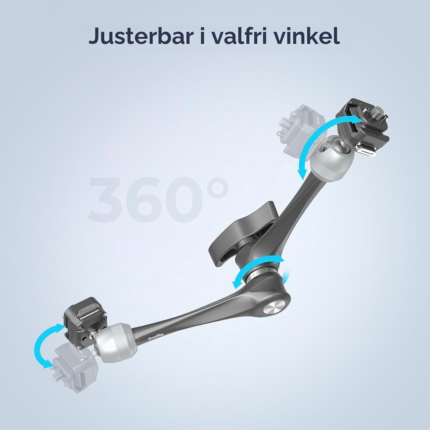 Thumbnail 4 de SMALLRIG 4489 11-tums magic arm med HawkLock H21 och 3 kg kapacitet