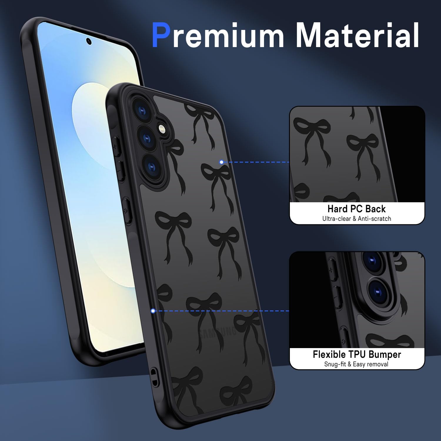Thumbnail 3 de TUUTPU Coque Galaxy S26 5G Arc Papillon Noir