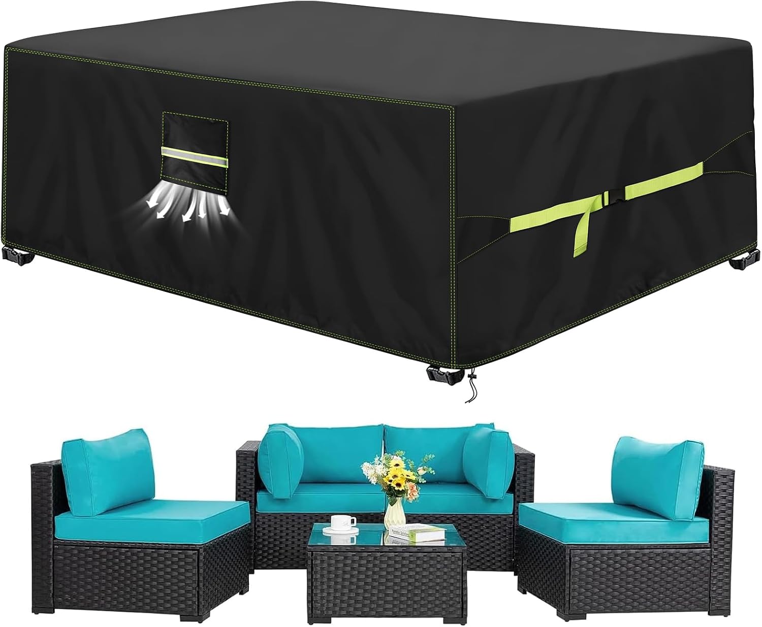 VDISRR housse table de jardin 250x210x90