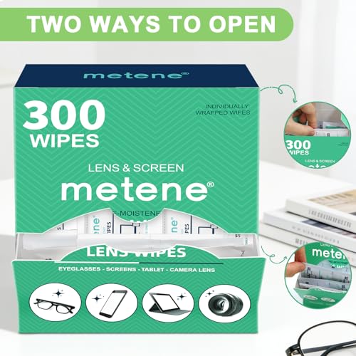 Thumbnail 5 de Metene Lens Cleaning Wipes, 300 PCS – Individually Wrapped Glasses Wipes