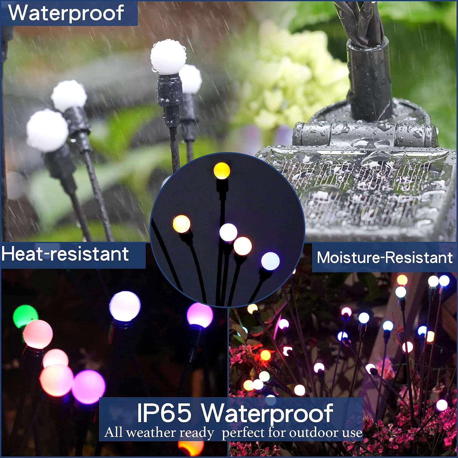 Detalle de TONULAX Solar Garden Lights, 6-Pack