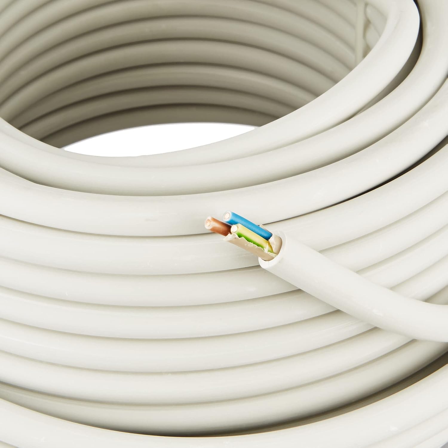 Thumbnail 2 de Kopp 150825001 Mantel-Leitung NYM-J 3G1,5 mm², 25 m, grau – robuste Installationsleitung für Feuchträume