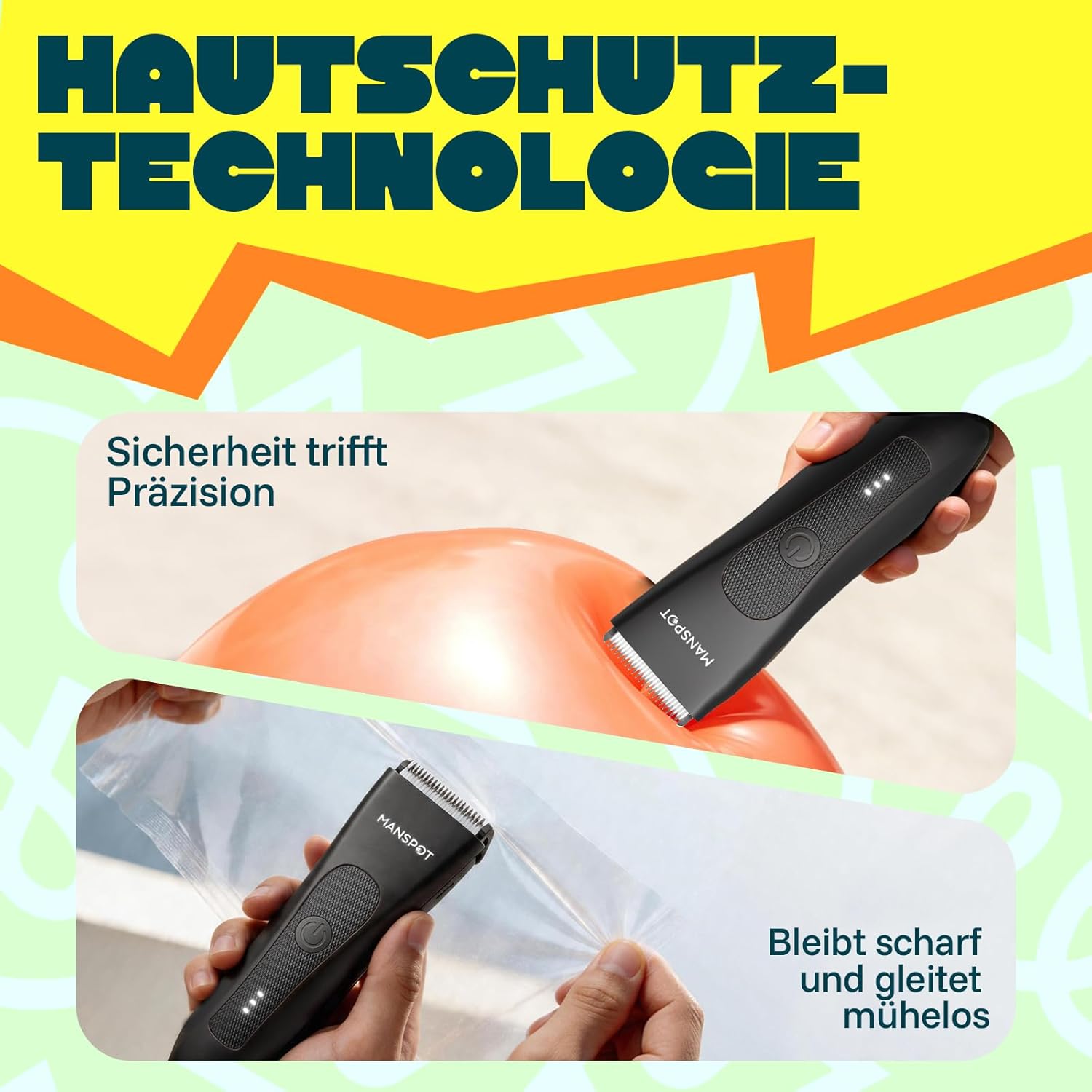 Thumbnail 6 de Körperhaartrimmer MANSPOT 4 Aufsätze