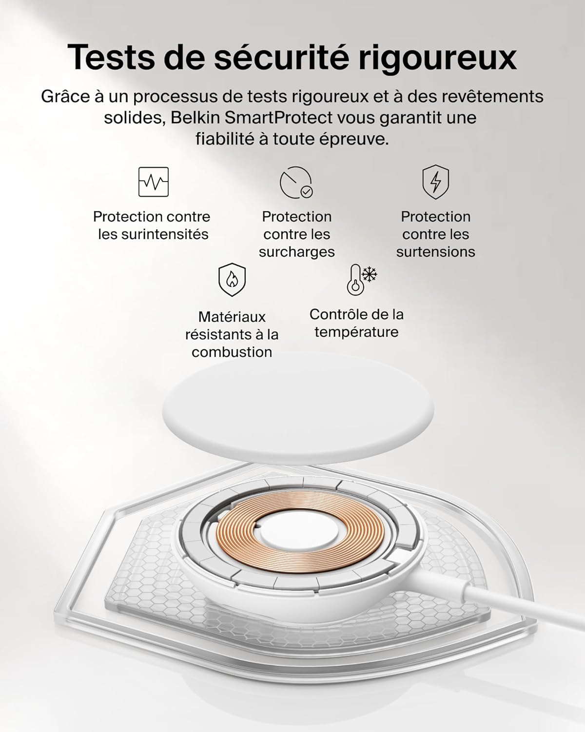 Thumbnail 6 de Belkin UltraCharge Chargeur Magnétique Qi2 25 W — Chargeur MagSafe rapide avec refroidissement passif et support iPhone 17