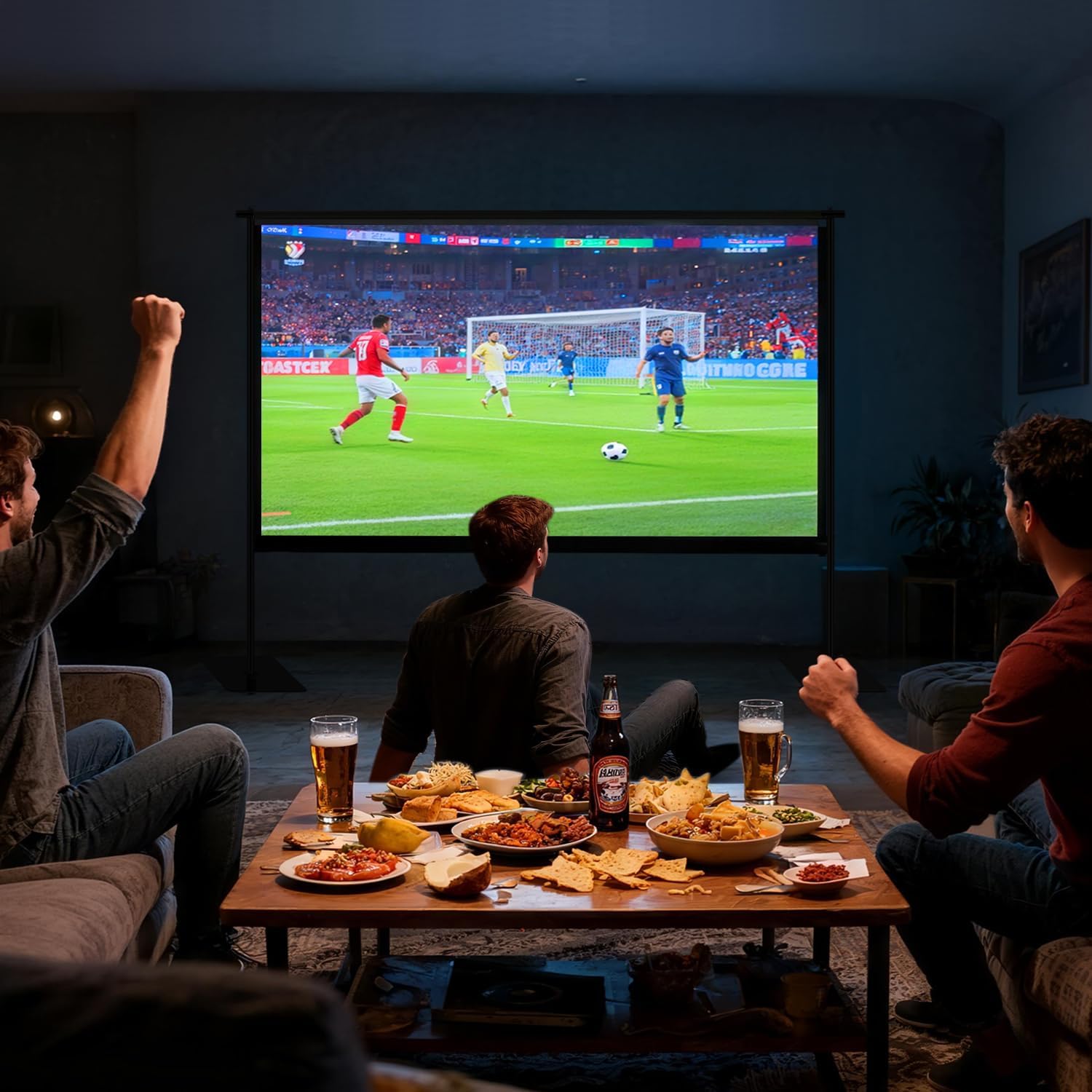 Thumbnail 2 de 120" Outdoor Projector Screen with Stand