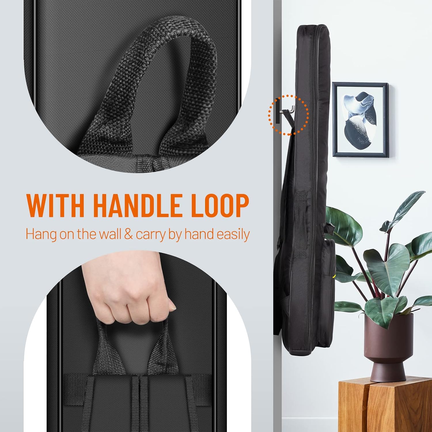 Detalle de CAHAYA Electric Guitar Bag Gig Bag with 6mm Padding