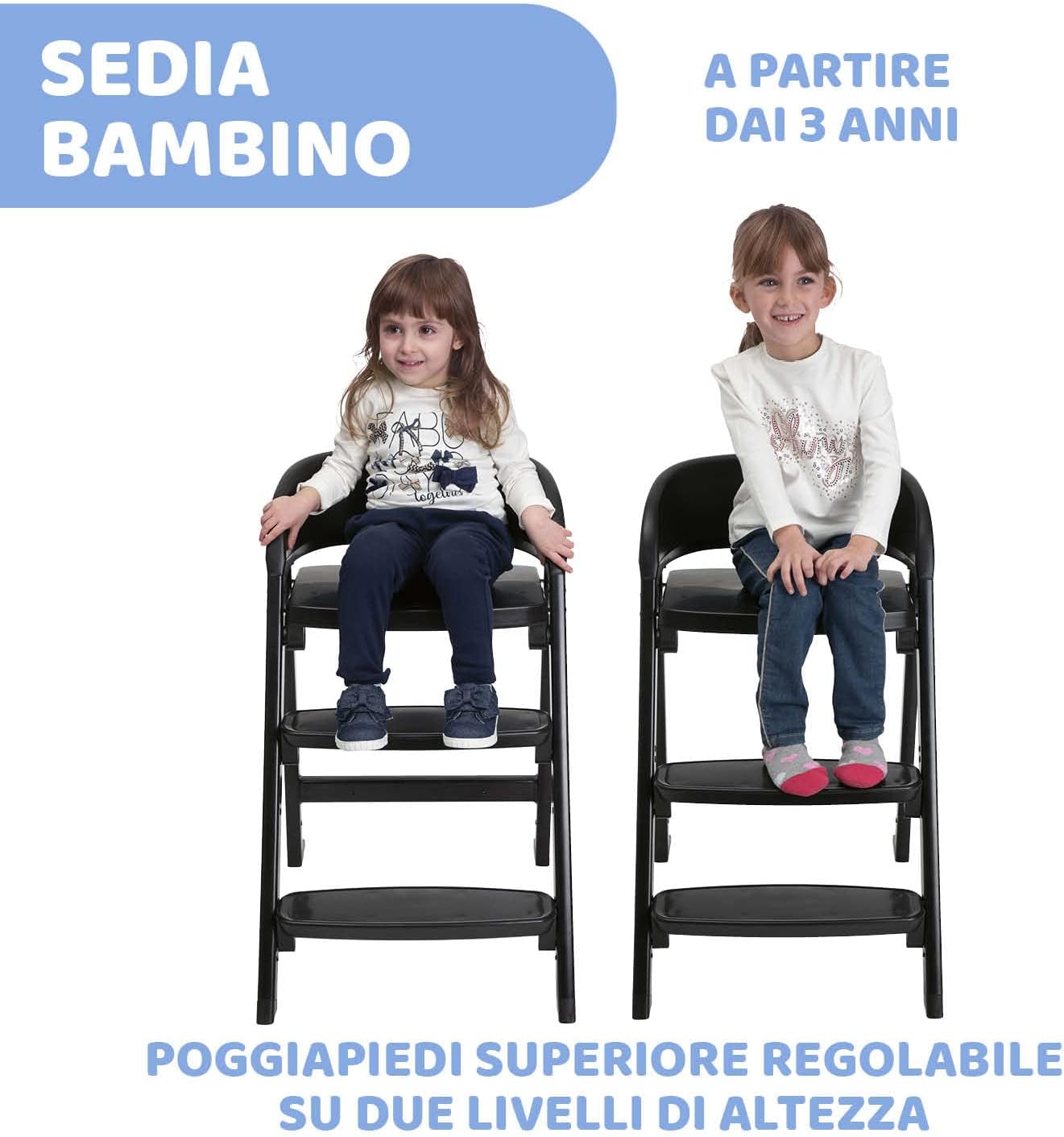Detalle de Chicco Crescendo Lite: sedia evolutiva 6–36 mesi, 36 mesi–40 kg e fino a 99 anni, alta versatilità e chiusura compatta