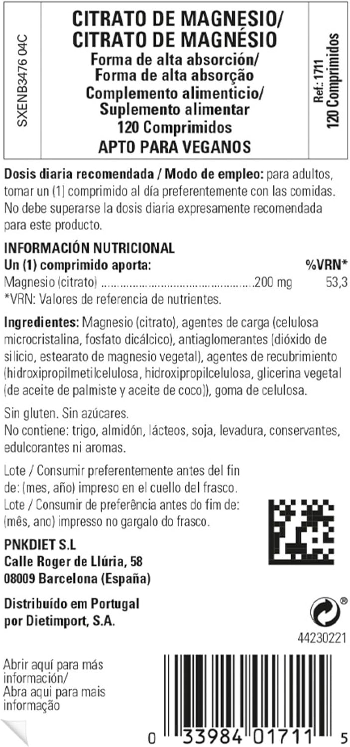 Thumbnail 4 de Solgar Magnesium Citrate 120 cápsulas — magnesio para fatiga 💊