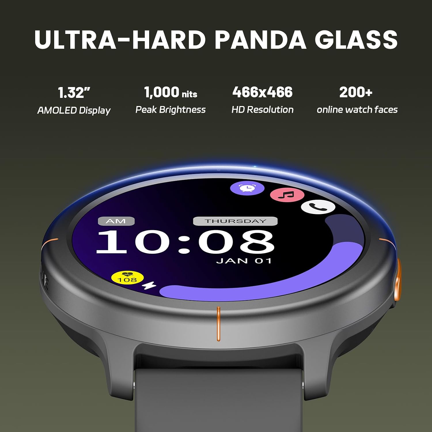 Detalle de SOUIE Smart Watch for Men and Women with Bluetooth Calls and Activity Tracking