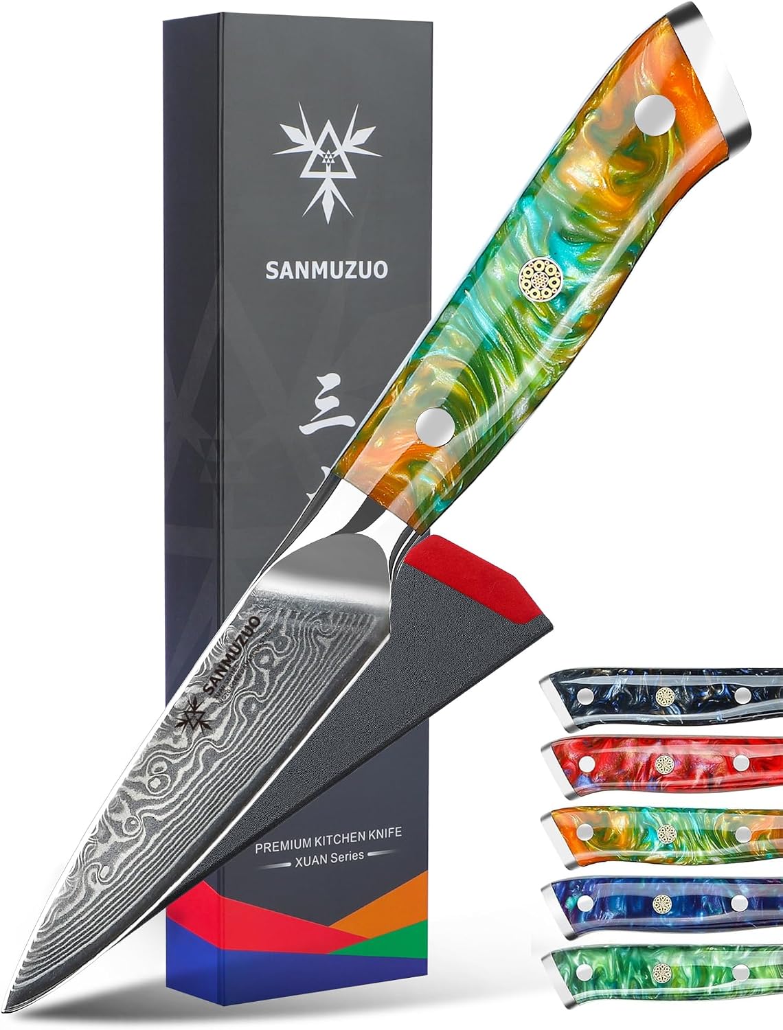 Thumbnail 6 de SANMUZUO Damast Schälmesser 9 cm