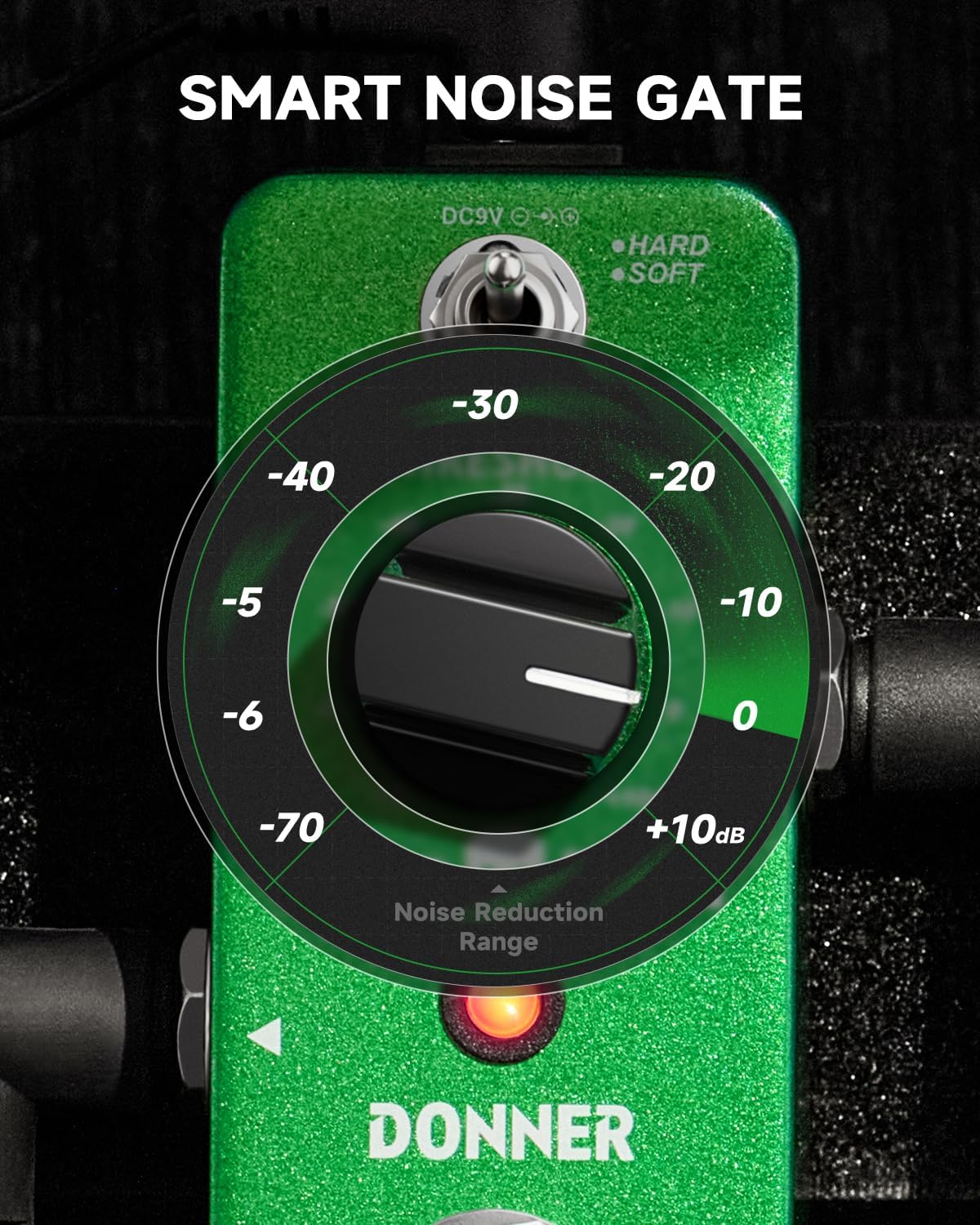 Detalle de Donner Noise Killer Noise Gate Pedal with Hard/Soft Modes and True Bypass