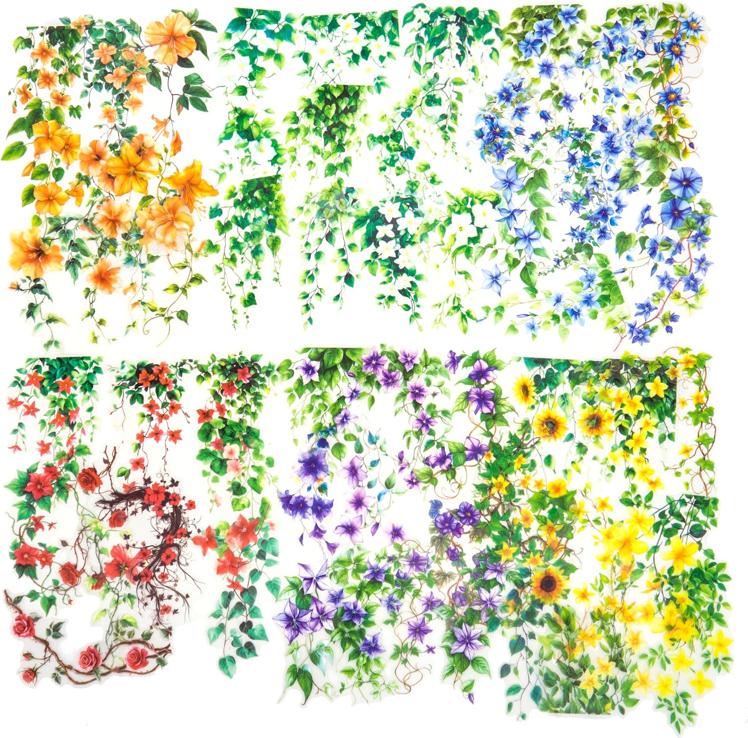 Imagen de 120pcs Flower Stickers for Scrapbooking – Waterproof Floral Stickers for Journaling, Junk Journal, Home Decor, Laptop, Water Bottle, DIY Crafts (6 Floral Themes) en OfertitasTOP