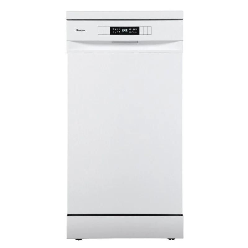Detalle de Lavavajillas Hisense HS522E10W 9 Servicios Slim 45 cm — Inicio Diferido y Lavado Rápido 30