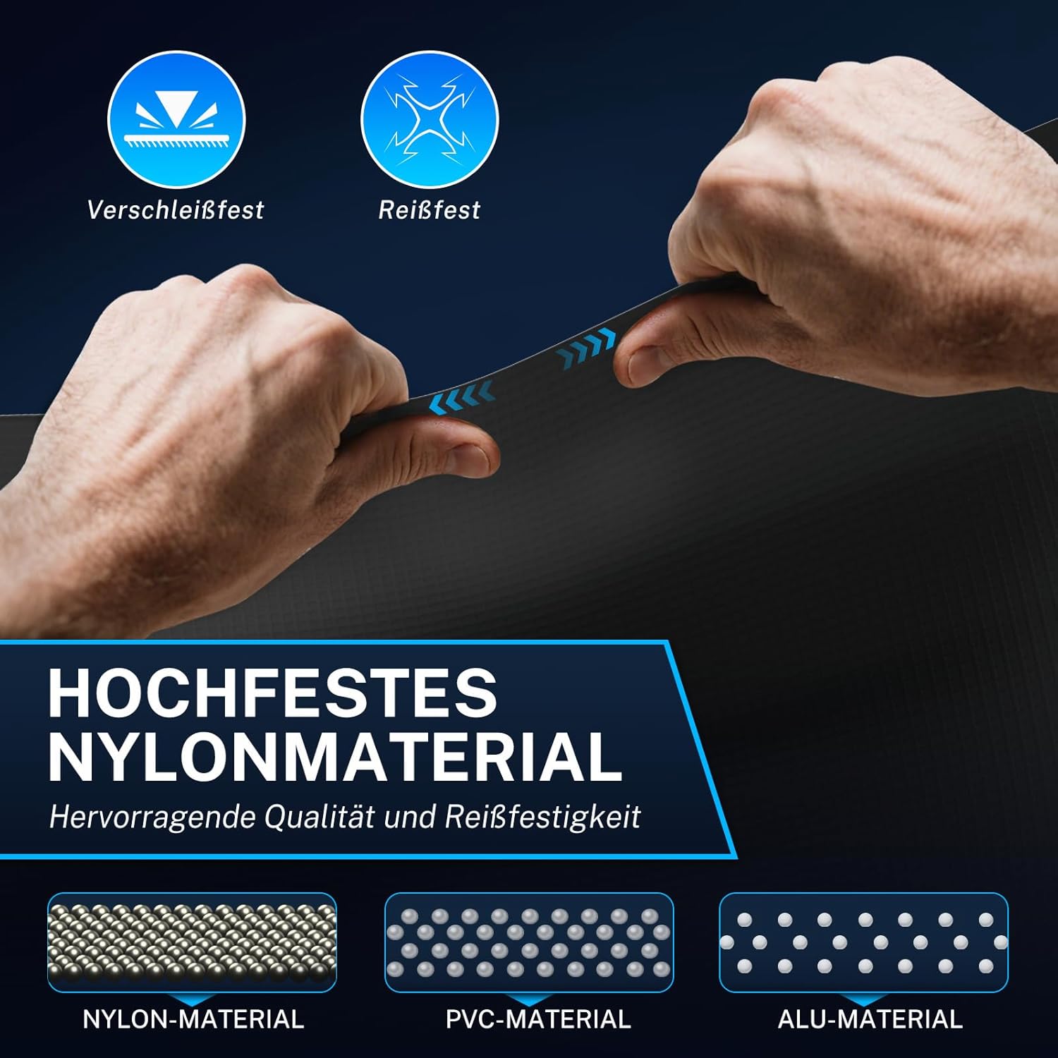 Detalle de Hon&Guan ø75 mm Abluftrohr Flexschlauch 2,5 m aus hitzebeständigem Nylon (inkl. 2 Schlauchschellen, schwarz)