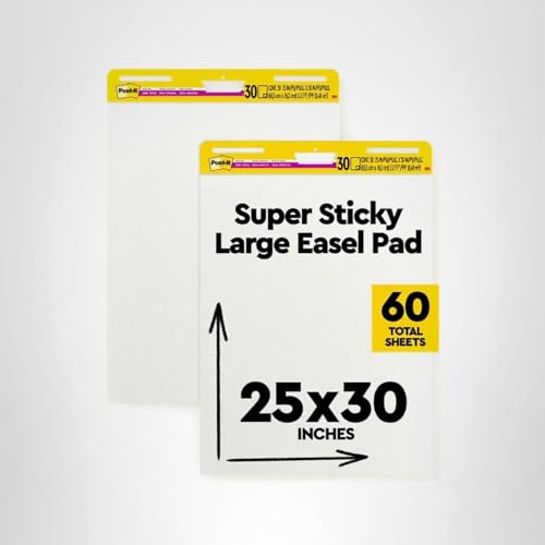 Thumbnail 11 de Post-it Super Sticky Easel Pad, 25 x 30 in, White Lined, 4 Pack by Post-it