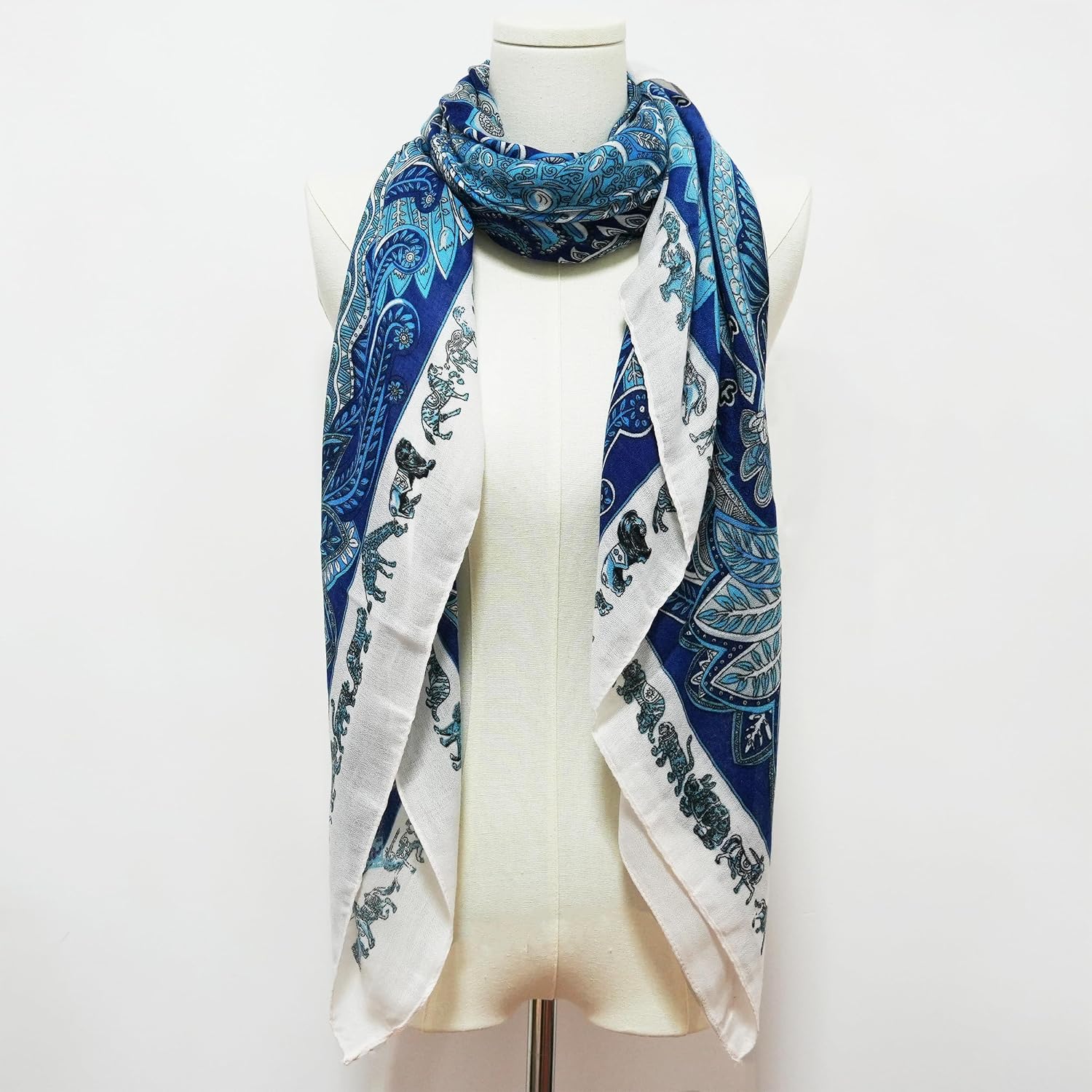 Detalle 1 de JERLA Women's Scarf 51.18 x 51.18 Inches