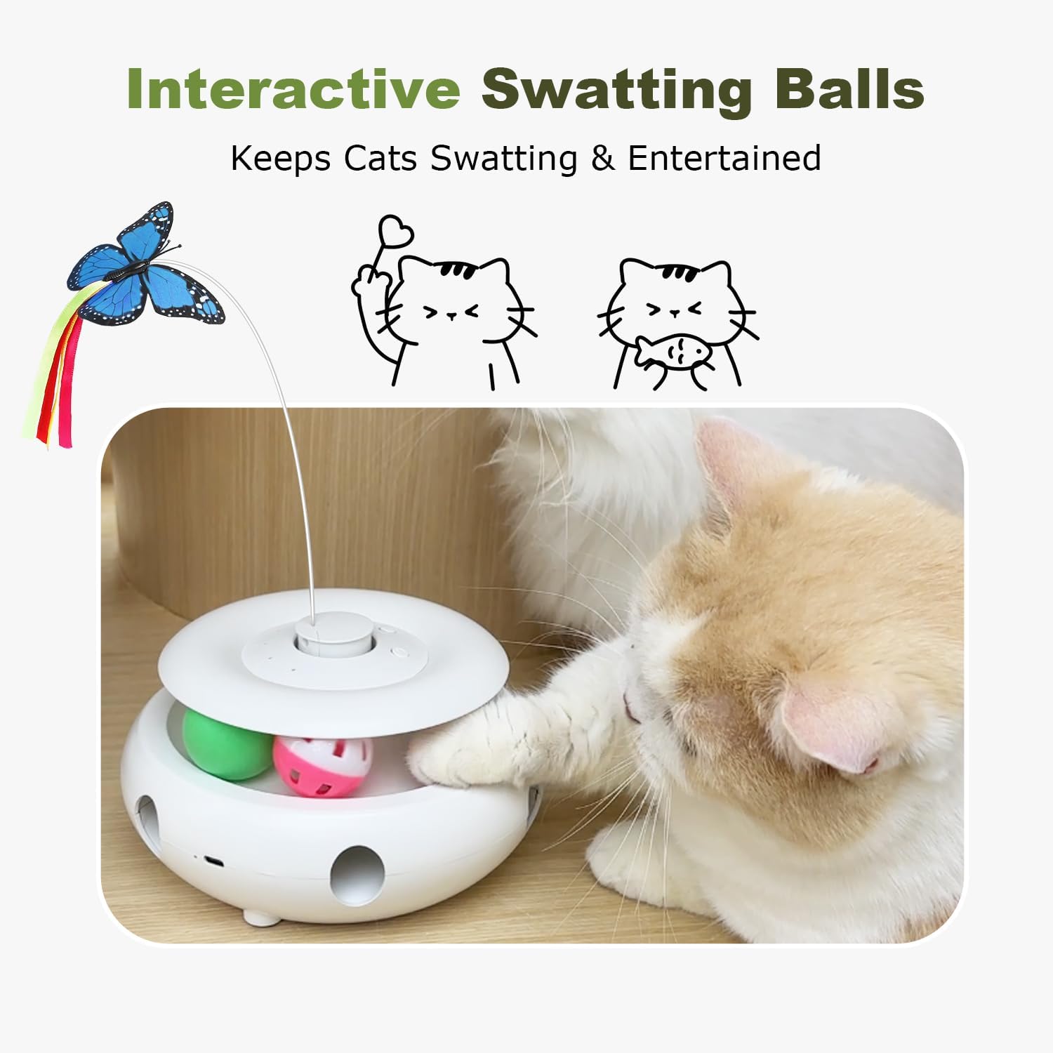 Detalle 2 de 3-in-1 Interactive Cat Toy