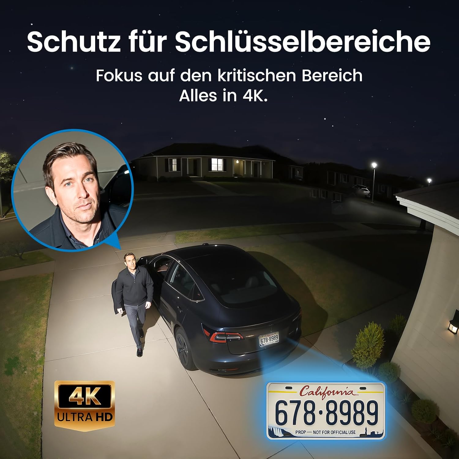 Detalle de aosu 4K 8MP D1 Max Außenüberwachungskamera mit Solar, 360° PTZ und aosubase 2.0