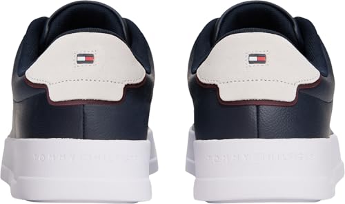 Detalle de Tommy Hilfiger Baskets Detail Essential en Cuir – Bleu Desert Sky, 40