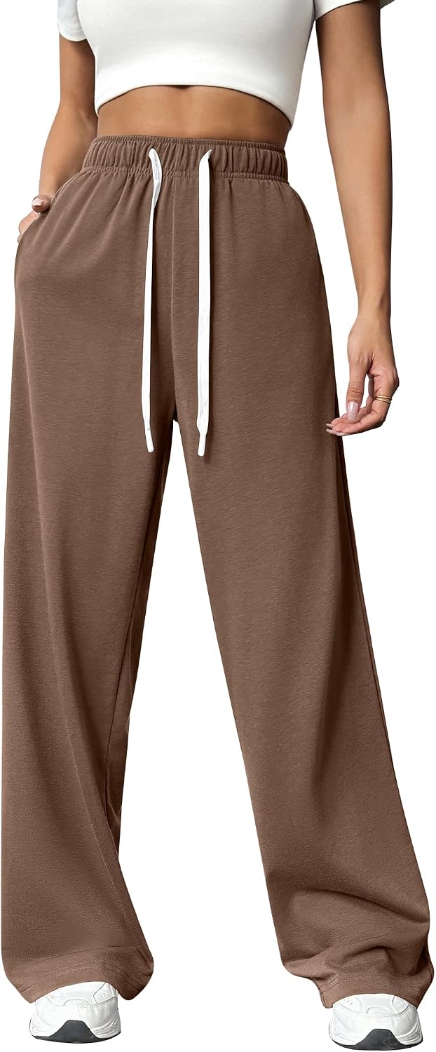 Thumbnail 6 de PINSPARK Women's Wide-Leg Sweatpants with High Waist, Drawstring and Pockets