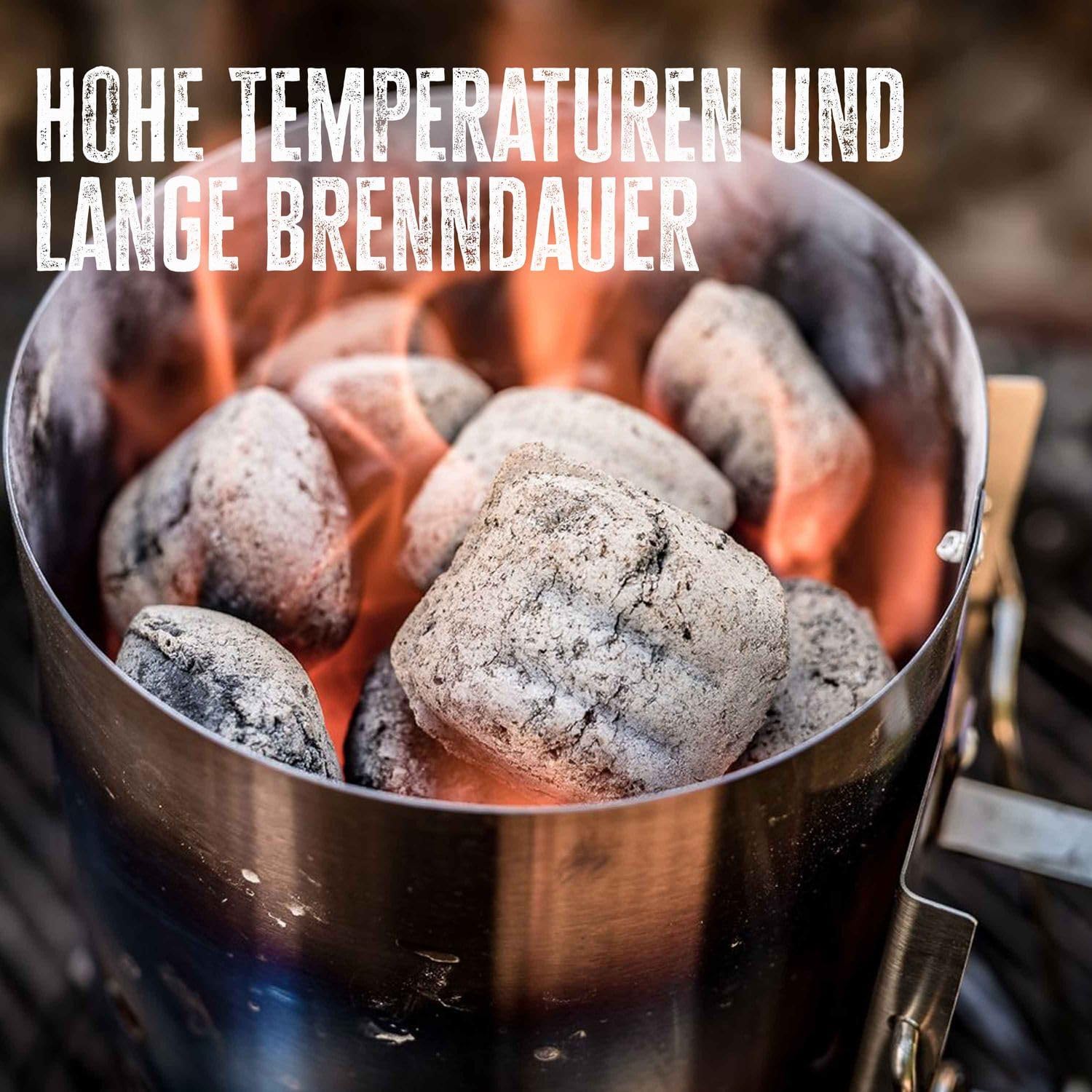 Thumbnail 2 de Grillfürst Männerglut Kokos Grillbriketts (10 kg) – lange Brenndauer aus 100 % Kokosschalen