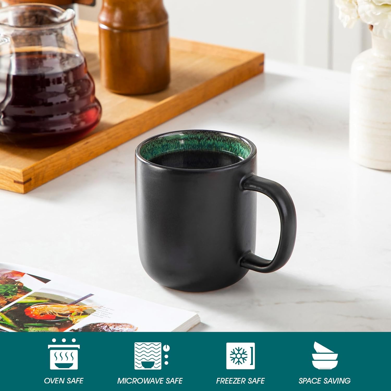 Detalle 2 de vancasso Set de 6 Tazas de Gres 480ml
