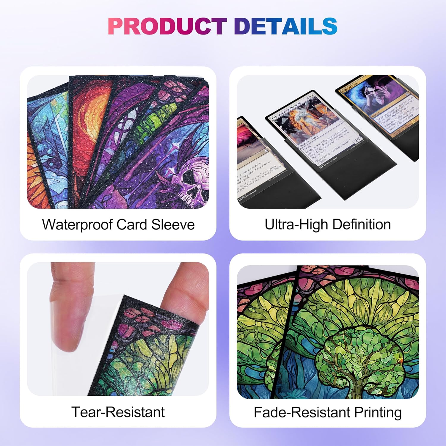 Thumbnail 2 de Printing Card Sleeves (100er-Pack) Standard-Hüllen für MTG, matte Art-Texture – grün