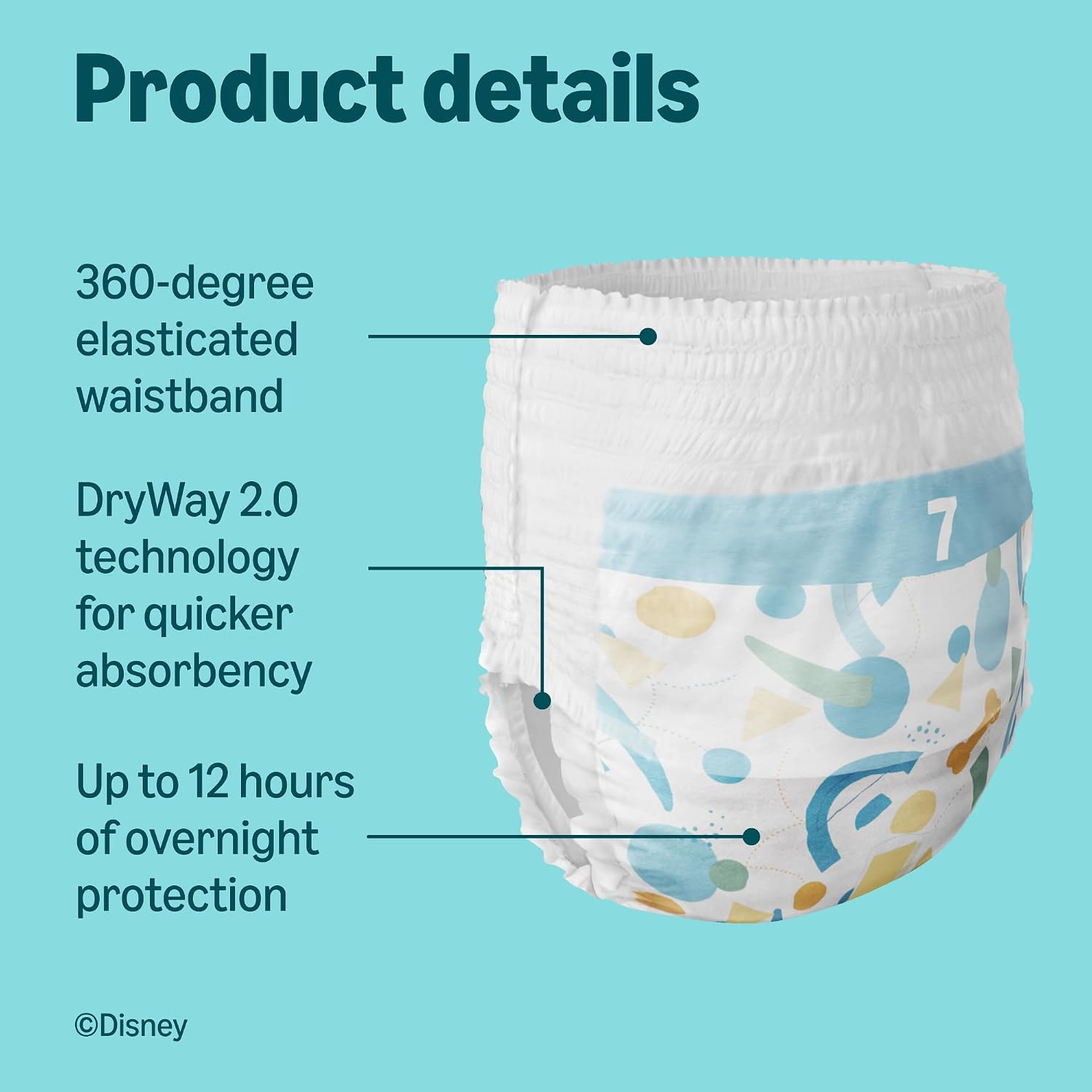 Thumbnail 1 de By Amazon Disney Nappy Pants Size 7 (17+ kg) – 56 Pants