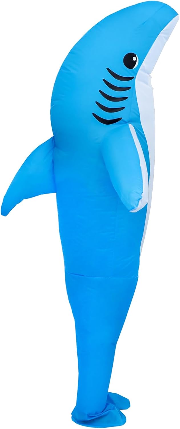Thumbnail 3 de Adult Inflatable Shark Costume, Full-Body Standing Design in Waterproof Polyester