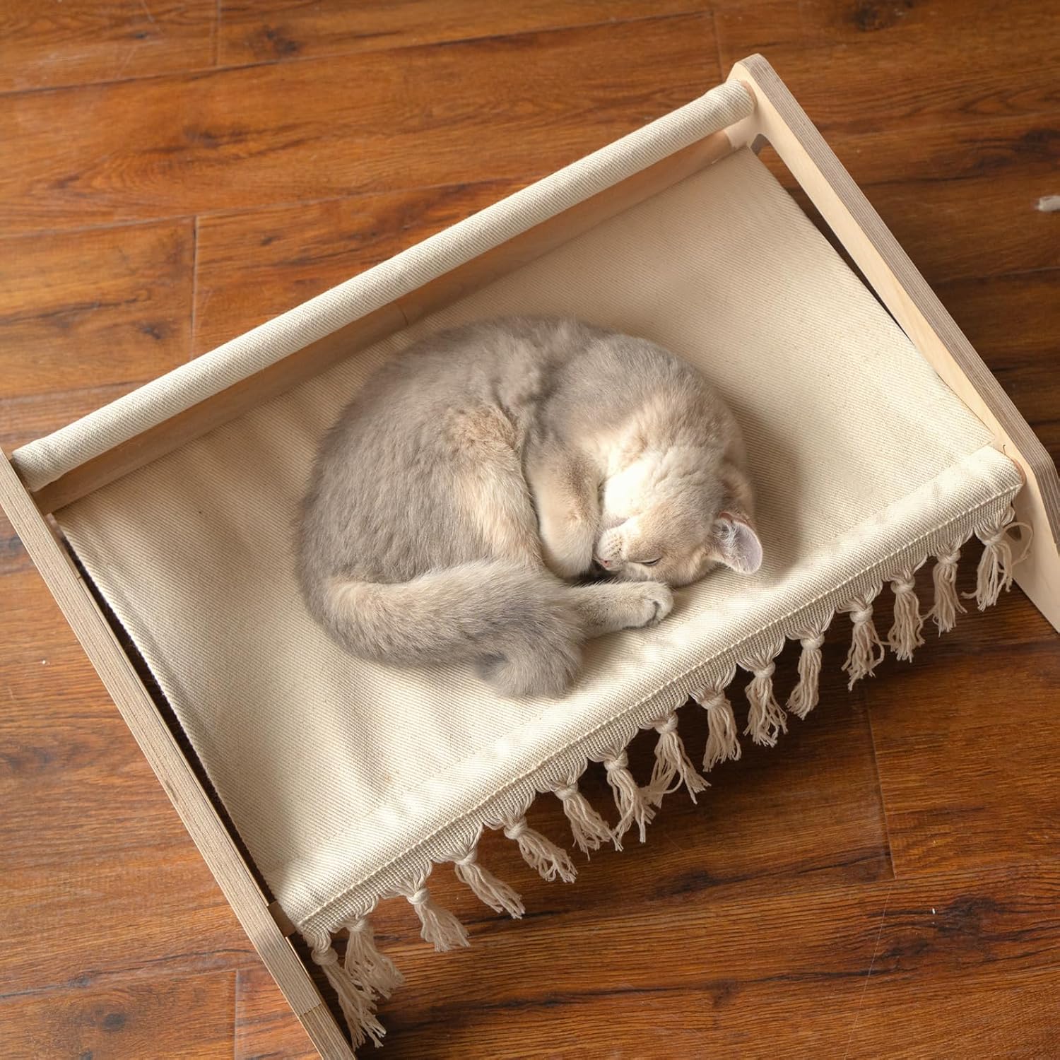 Thumbnail 6 de CheerPals Elevated Flower Cat Bed (55cm) – large cat sofa chair with elastic soft cushion