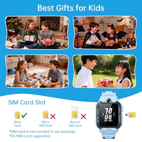 Thumbnail 5 de imoo Z7 smartwatch infantil con GPS y SIM 4G, video HD bidireccional y resistencia al agua IPX8 (Blue)