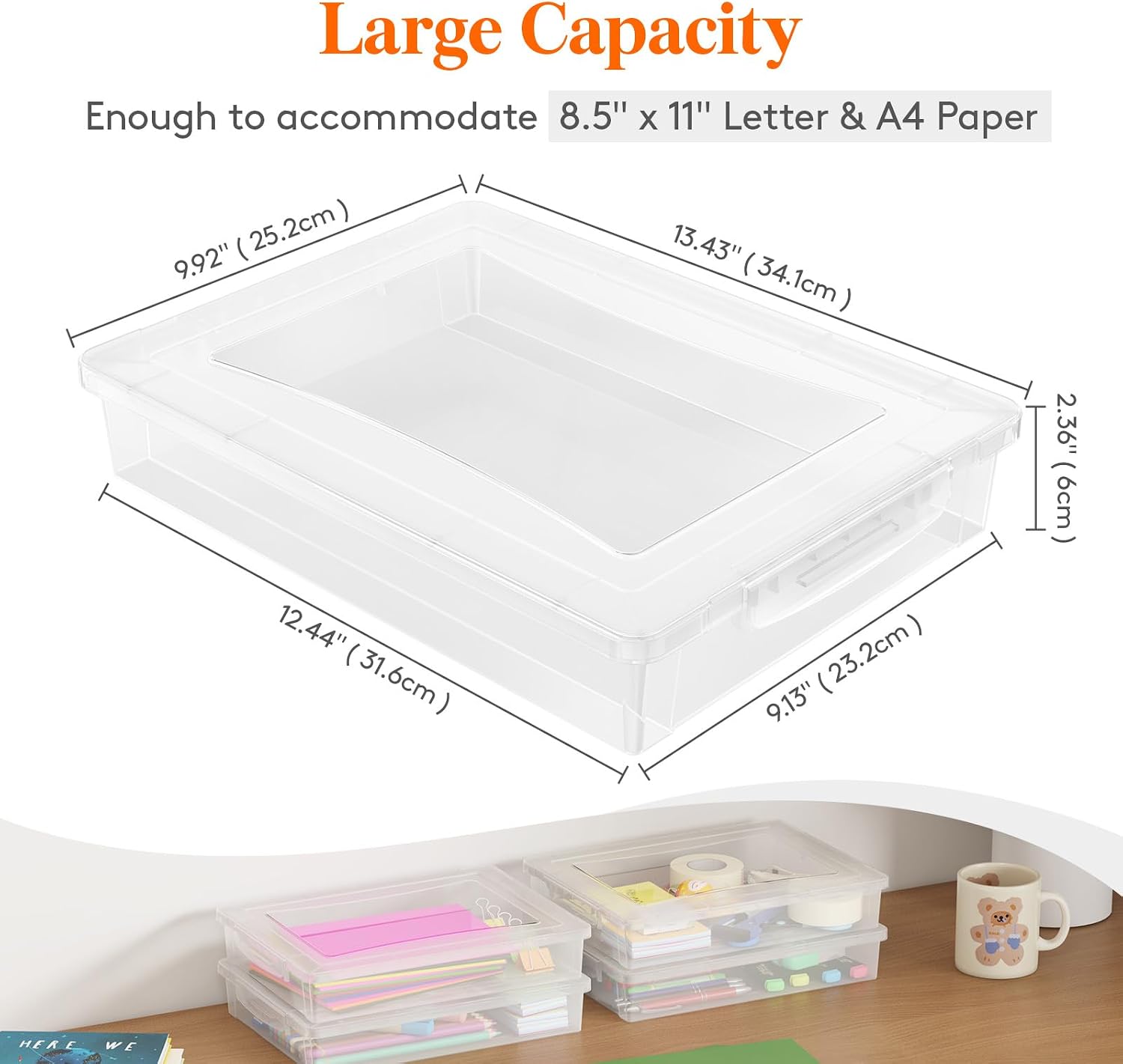 Detalle 2 de Lifewit 2 Pack 5L Aufbewahrungsbox