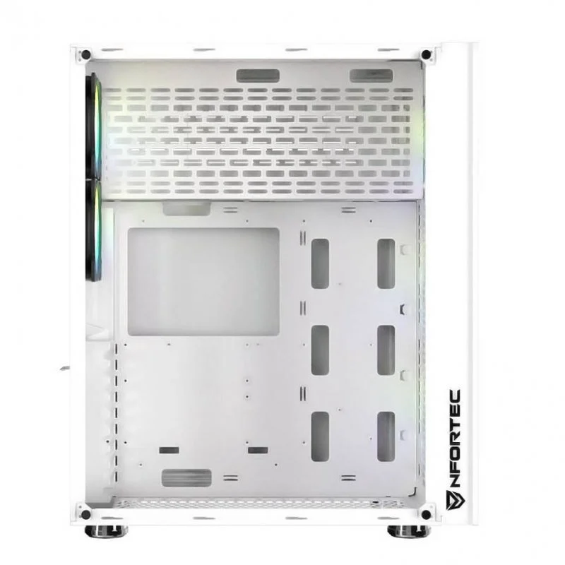 Thumbnail 2 de nfortec Aqueronte Cristal Templado USB 3.0 ARGB Blanca (torre gaming)