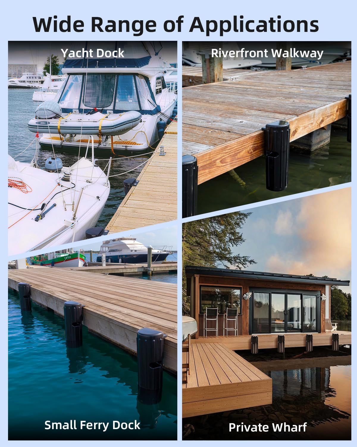 Thumbnail 4 de OCEANBROAD Permanent Dock Bumpers (5mm PVC) with Stainless Steel Hardware