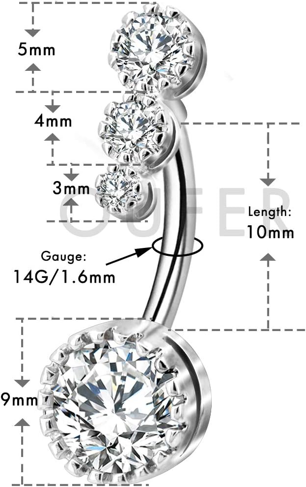 Thumbnail 2 de OUFER piercing nombril 316L zircone
