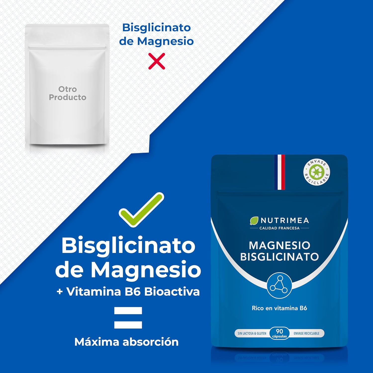 Detalle de Nutrimea Magnesio Bisglicinato 90 cápsulas