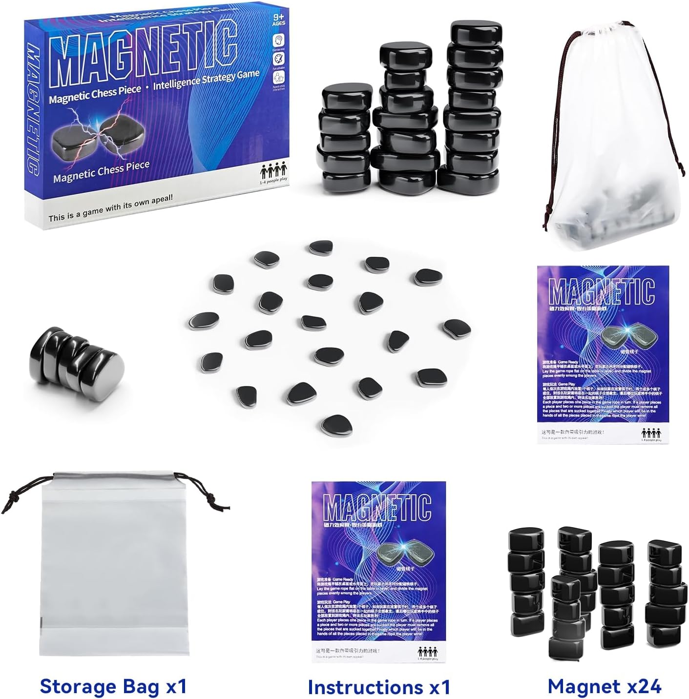 Detalle 2 de Generisch Magnetspiel Magnetisches Schach 24B ♟