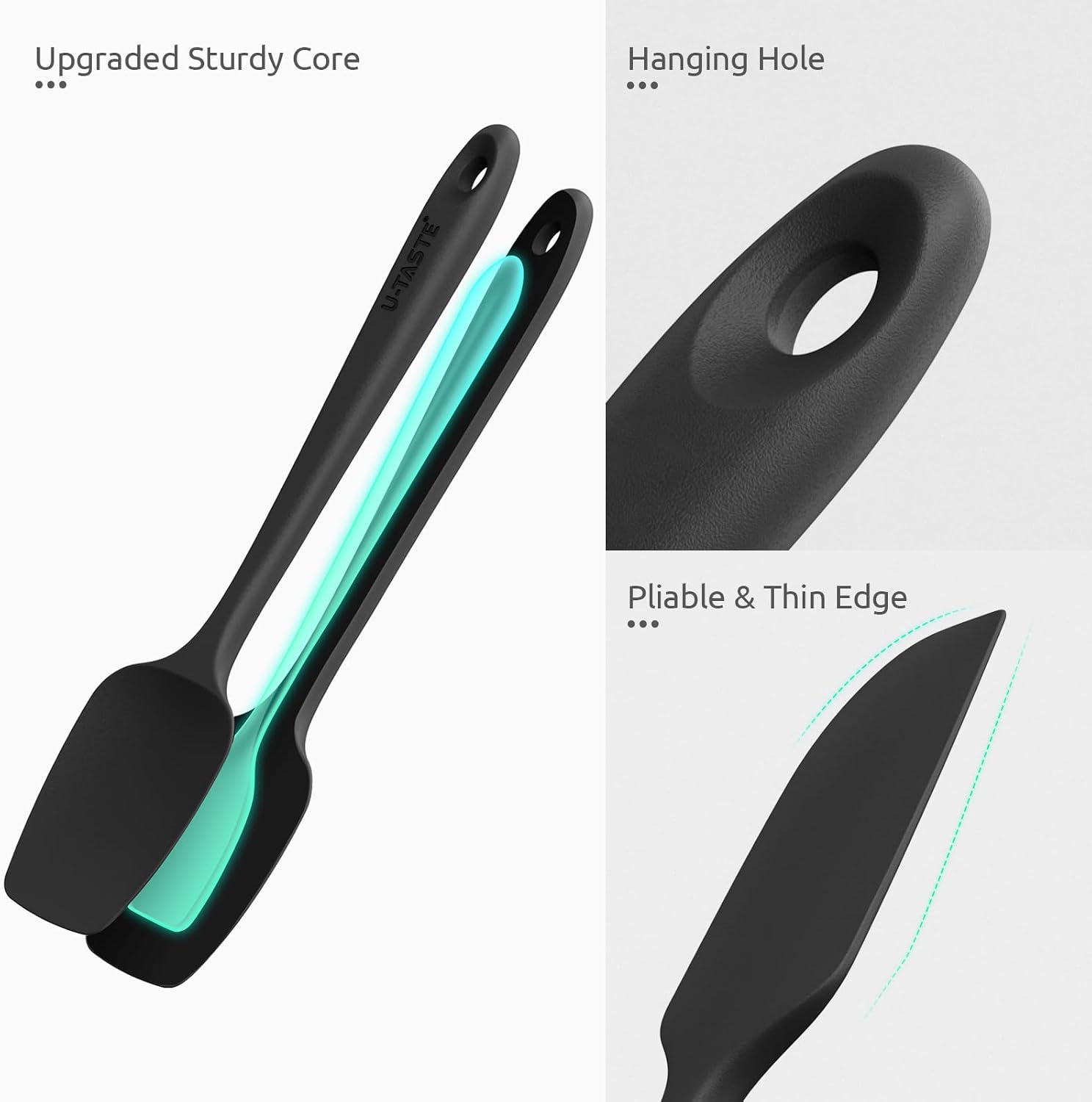 Thumbnail 5 de U-Taste Silicone Spatula Set 4pc, 315°C heat resistant