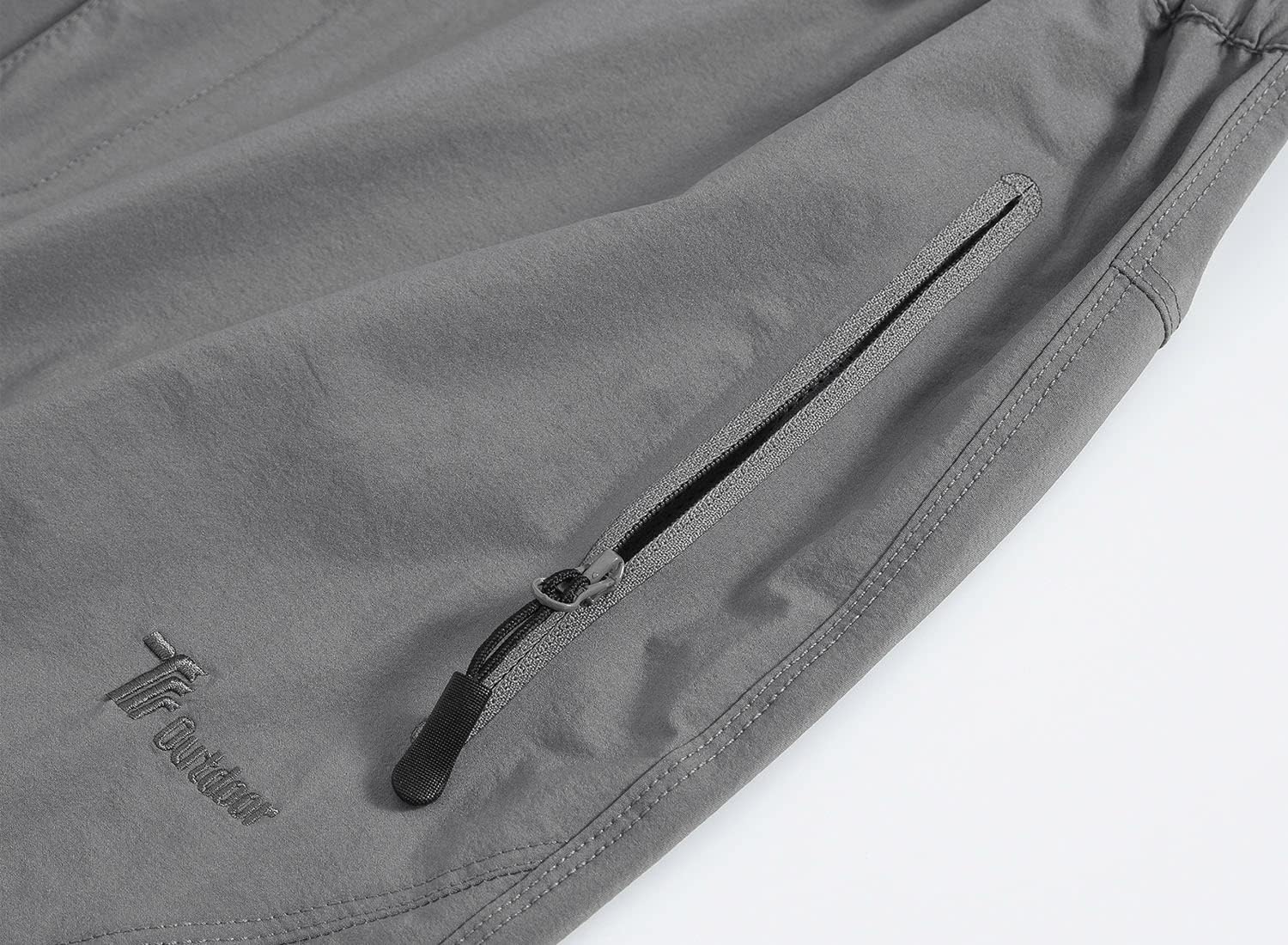 Detalle 2 de YSENTO Damen-Wanderhose wasserdicht, schnelltrocknend & Stretch – Outdoorhose mit Reißverschlusstaschen