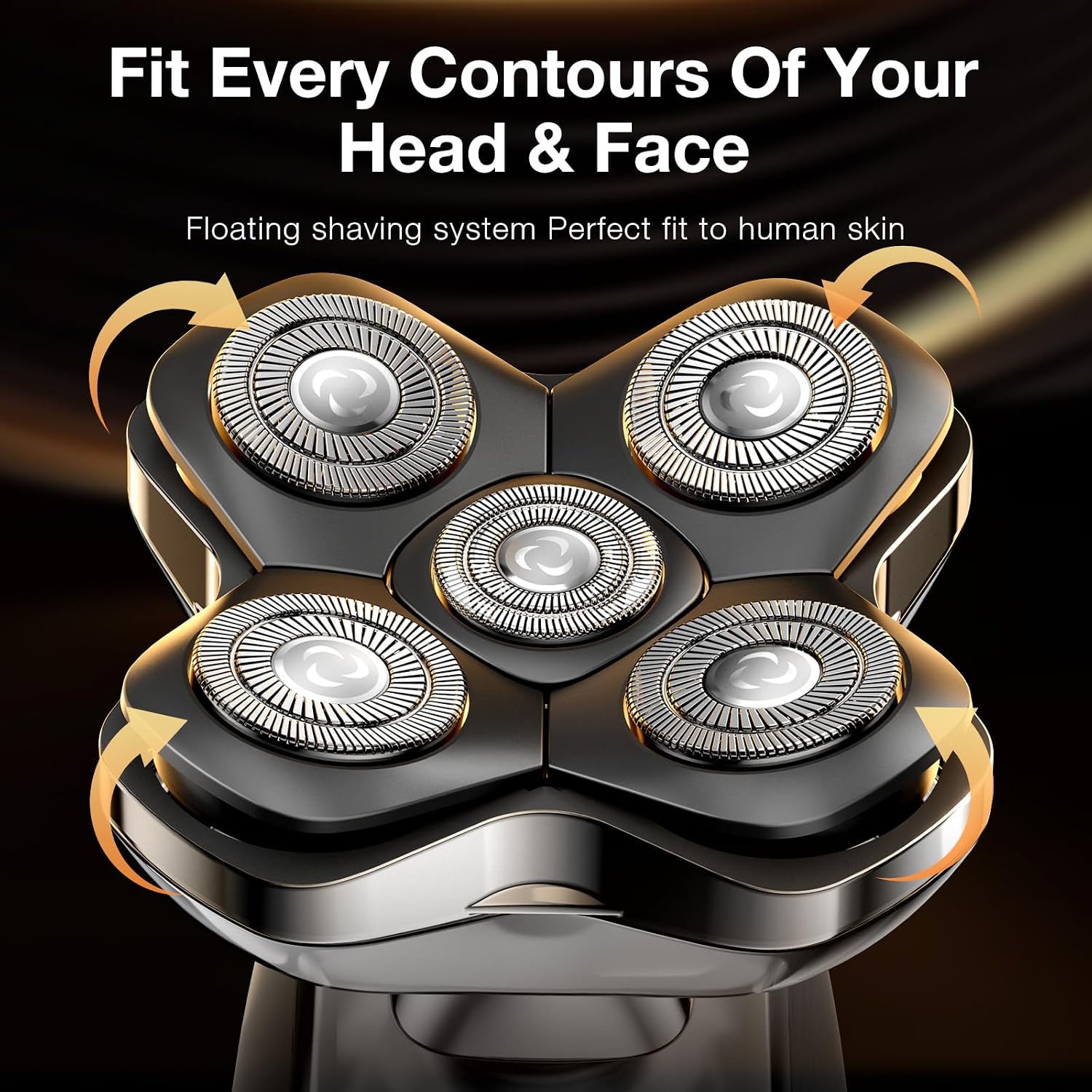 Detalle de 3-in-1 Magnetic 5D Rotary Head Shaver 1200mAh