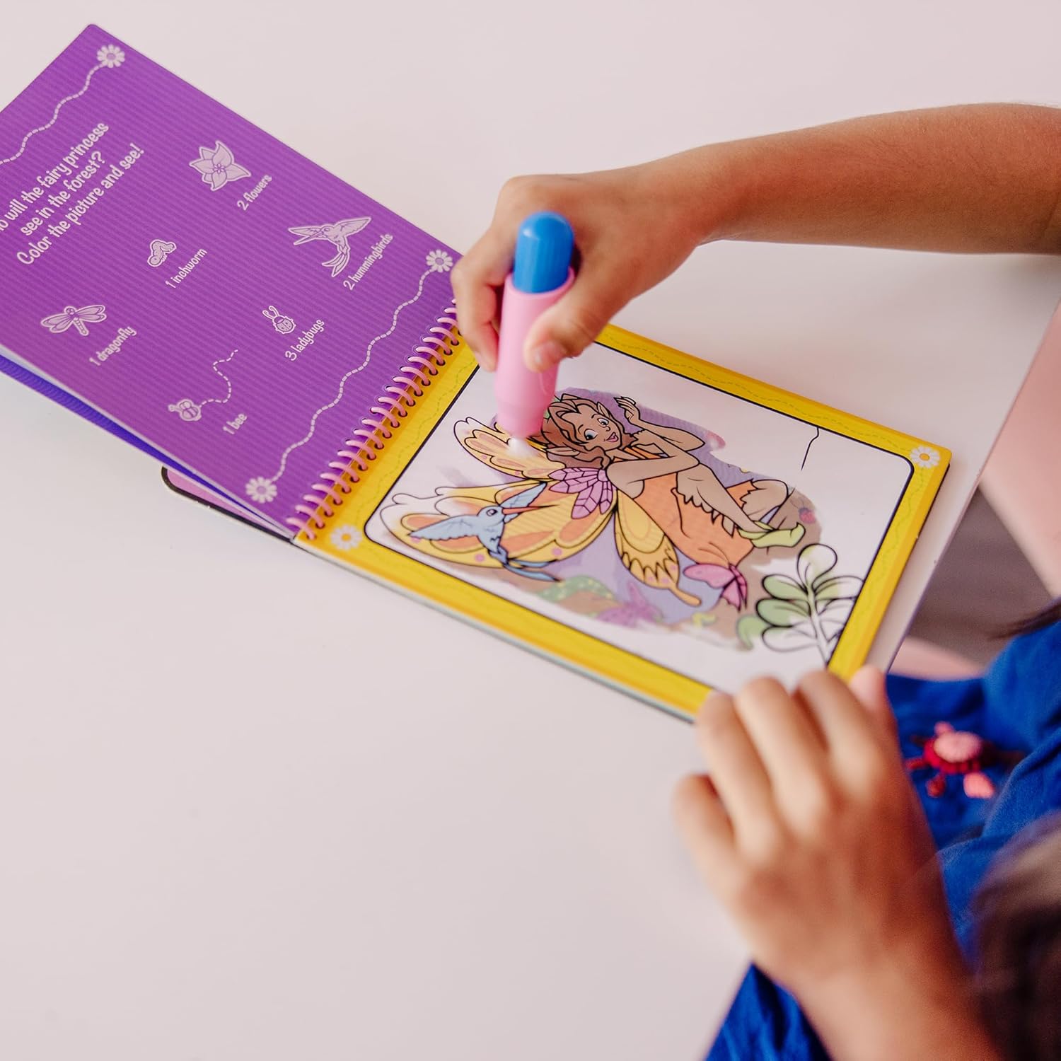 Detalle de Melissa & Doug Water WOW! Livres de peinture magique aux stylos à eau (fées) pour enfants