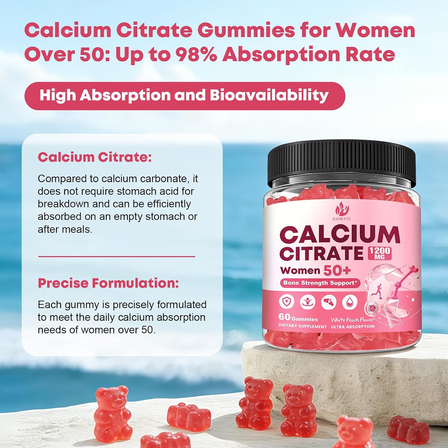 Thumbnail 5 de Calcium Citrate Gummies, 60 Count