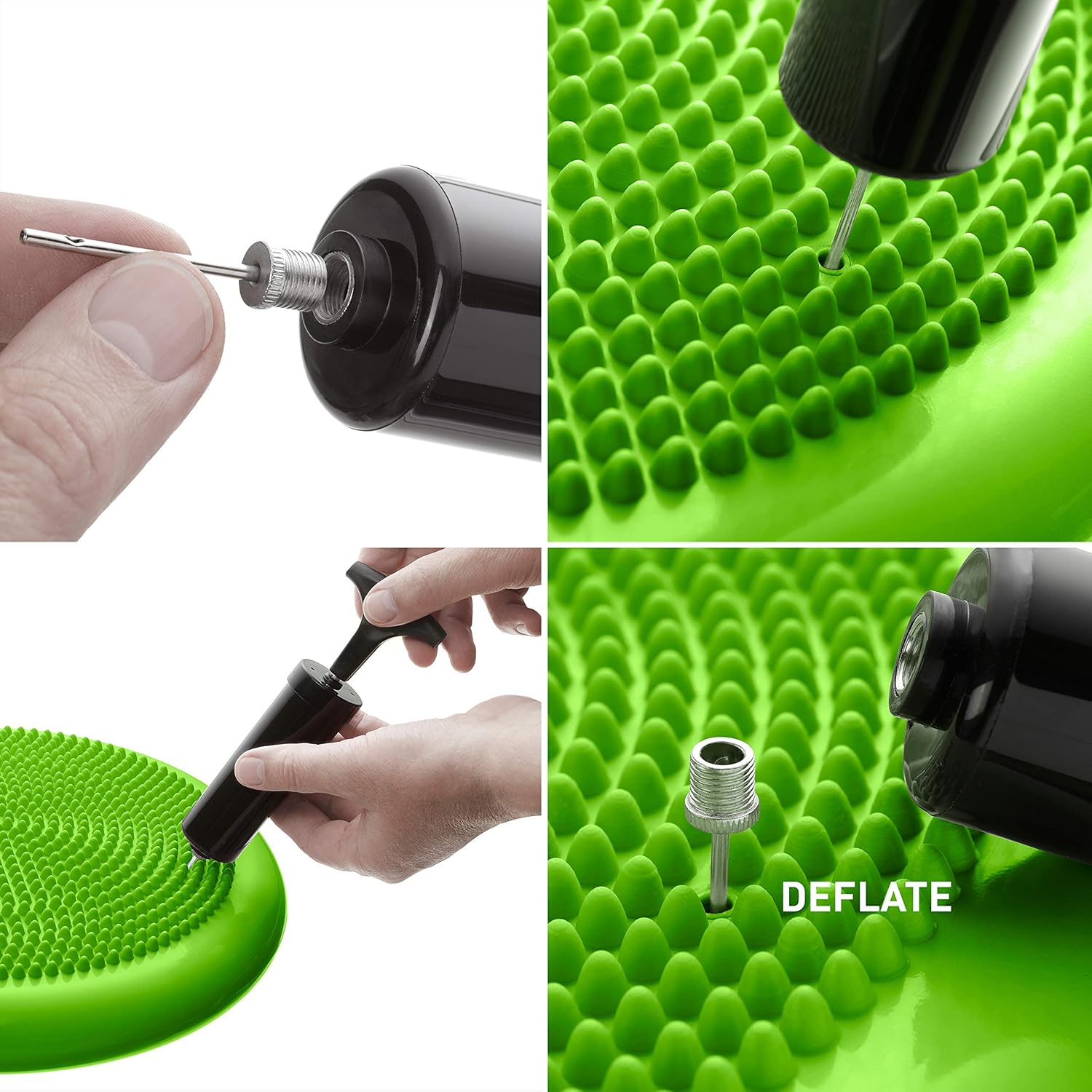 Thumbnail 6 de BODYMATE Balance-Kissen mit Pumpe (Ø 34 cm) – propriozeptives Instabilitätskissen für Core- und Rückentraining