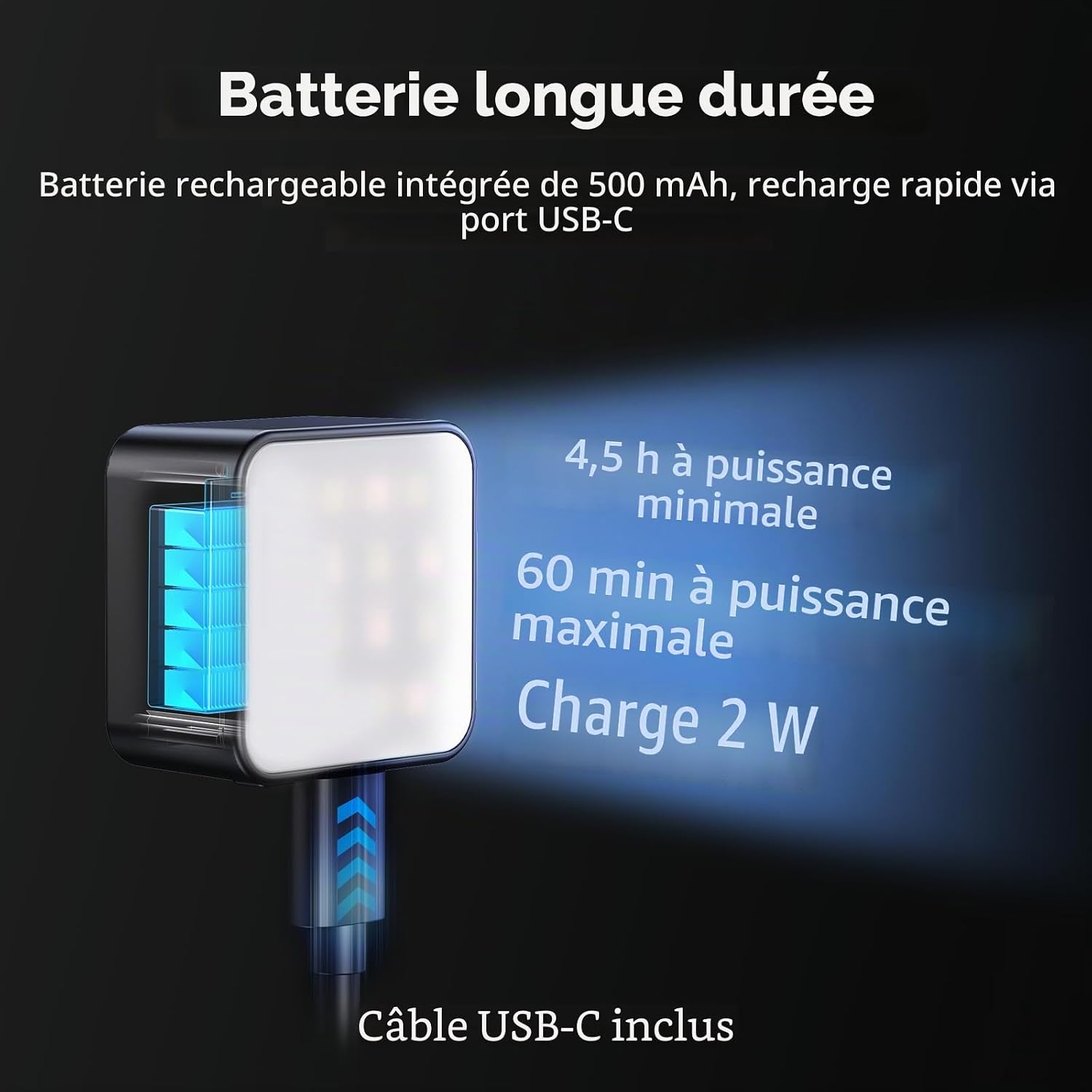 Detalle de SmallRig 5446B Mini Lampe LED Magnétique pour Caméras d’action — éclairage fiable et portable