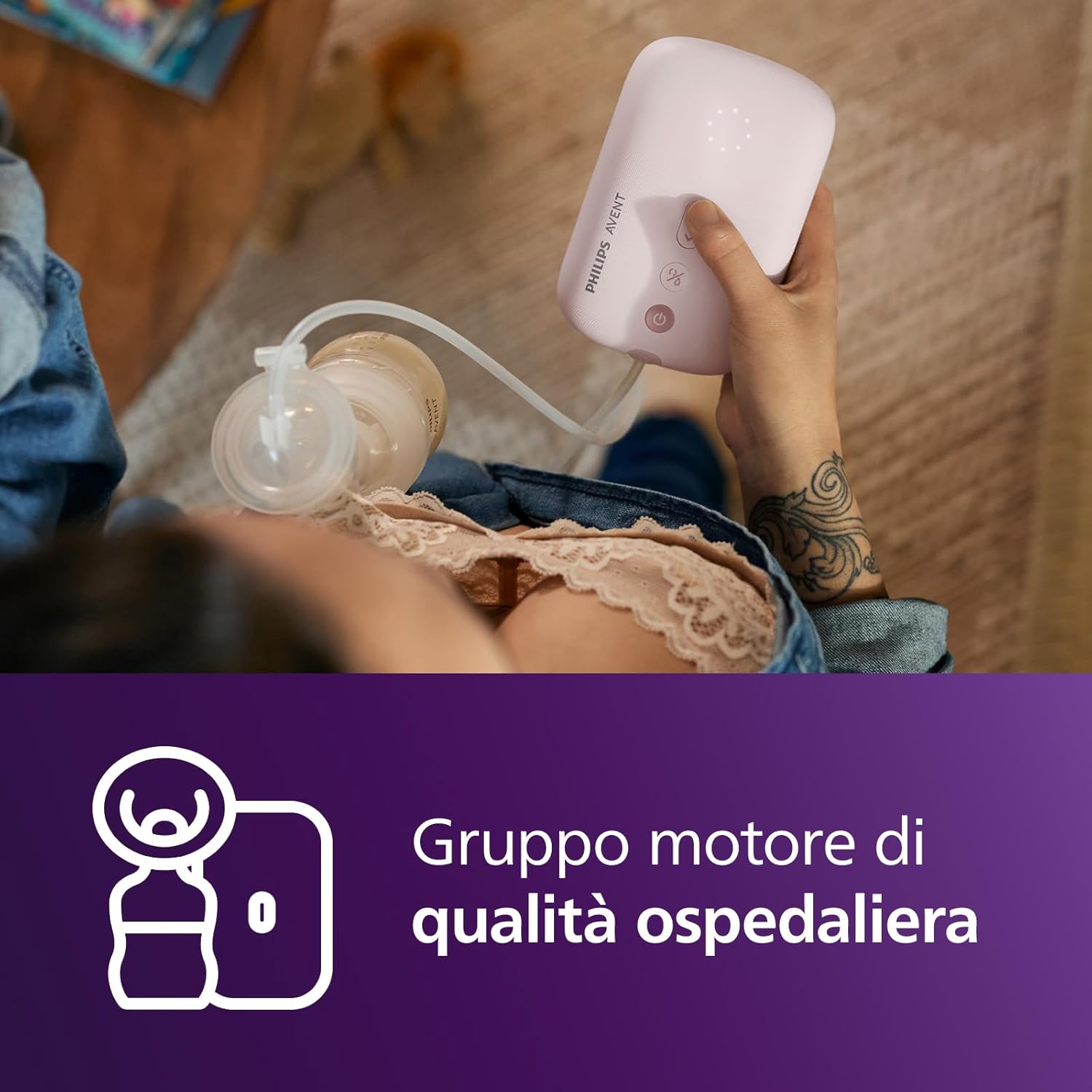 Detalle 2 de Philips Avent SCD340/31 set allattamento con tiralatte elettrico