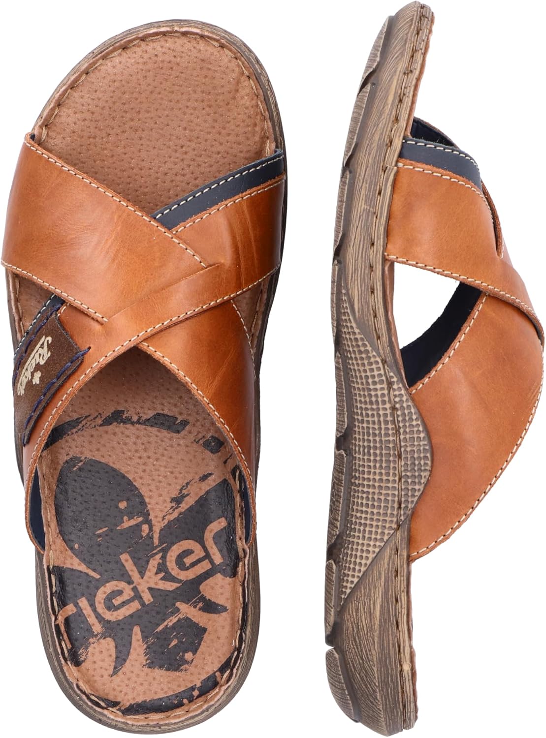 Thumbnail 6 de Rieker 22099 Herren Pantoletten – Leder Pantoletten mit Stitchdown-Verarbeitung